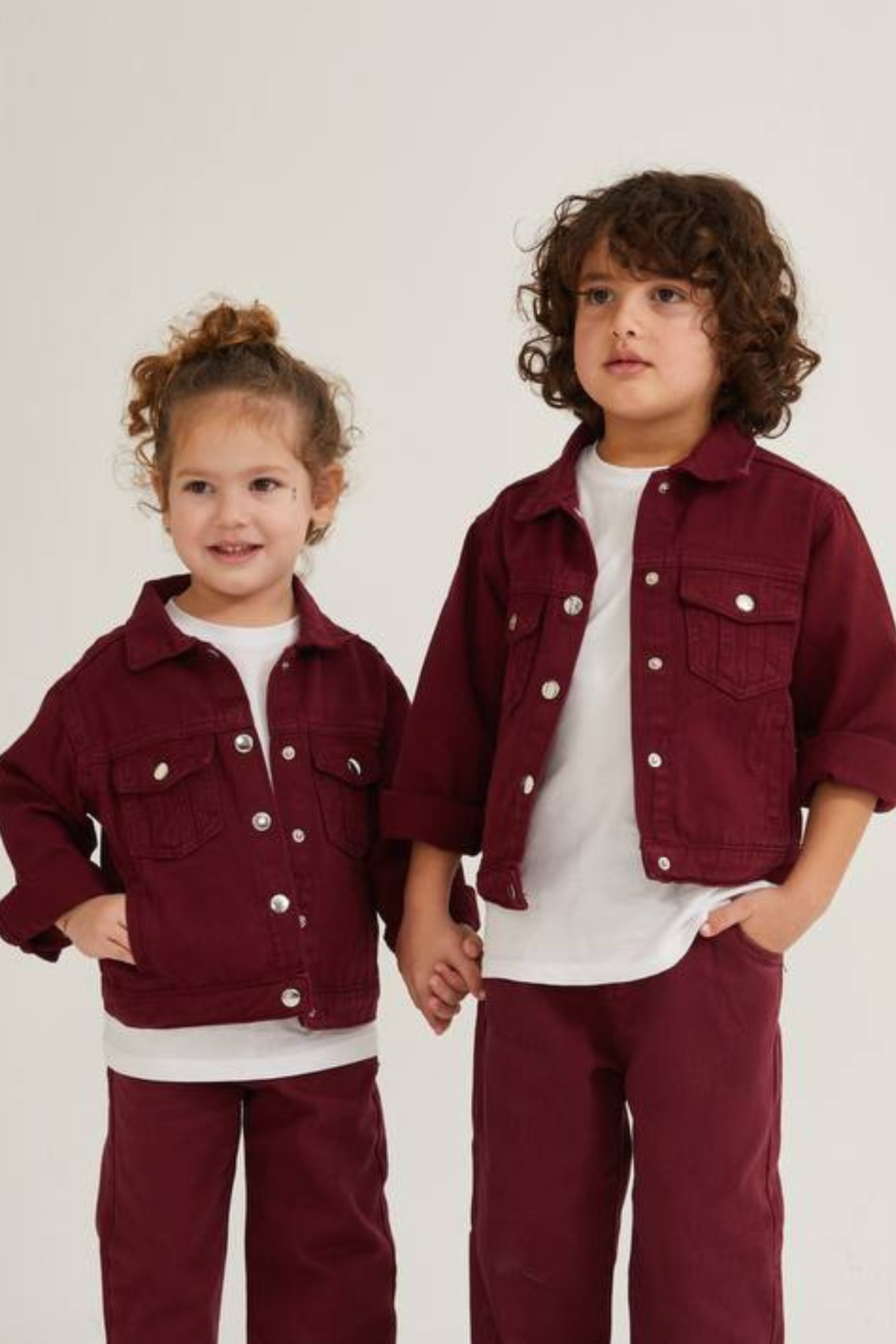 Unisex Bordo Kot Ceket