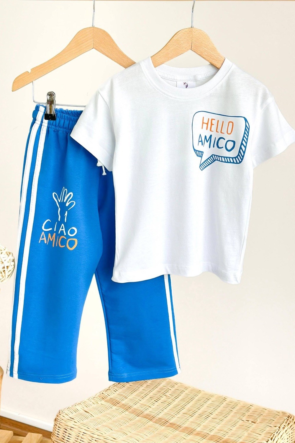 Unisex Ciao İkili Takım Mavi Beyaz