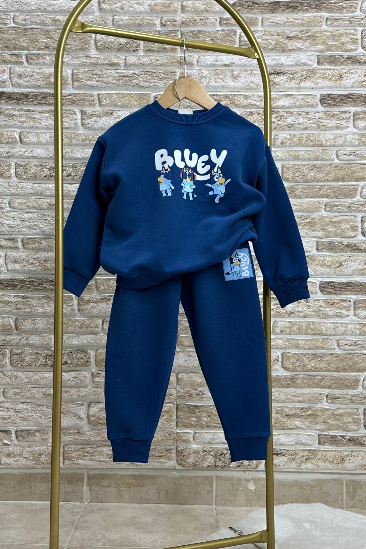 Unisex Çocuk 3 İplik Bluey Laci Takım