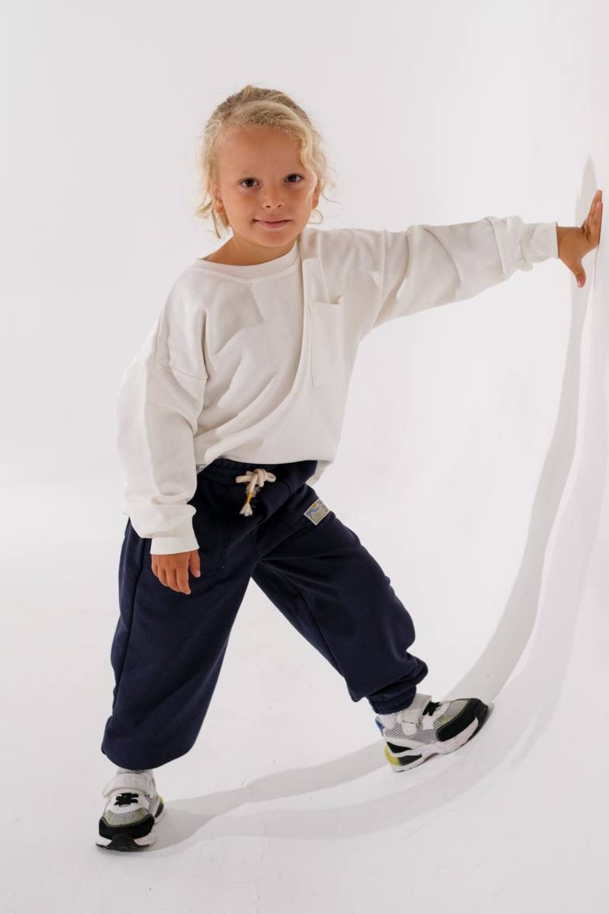 Unisex Çocuk 3 İplik Gap Laci Beyaz Takım