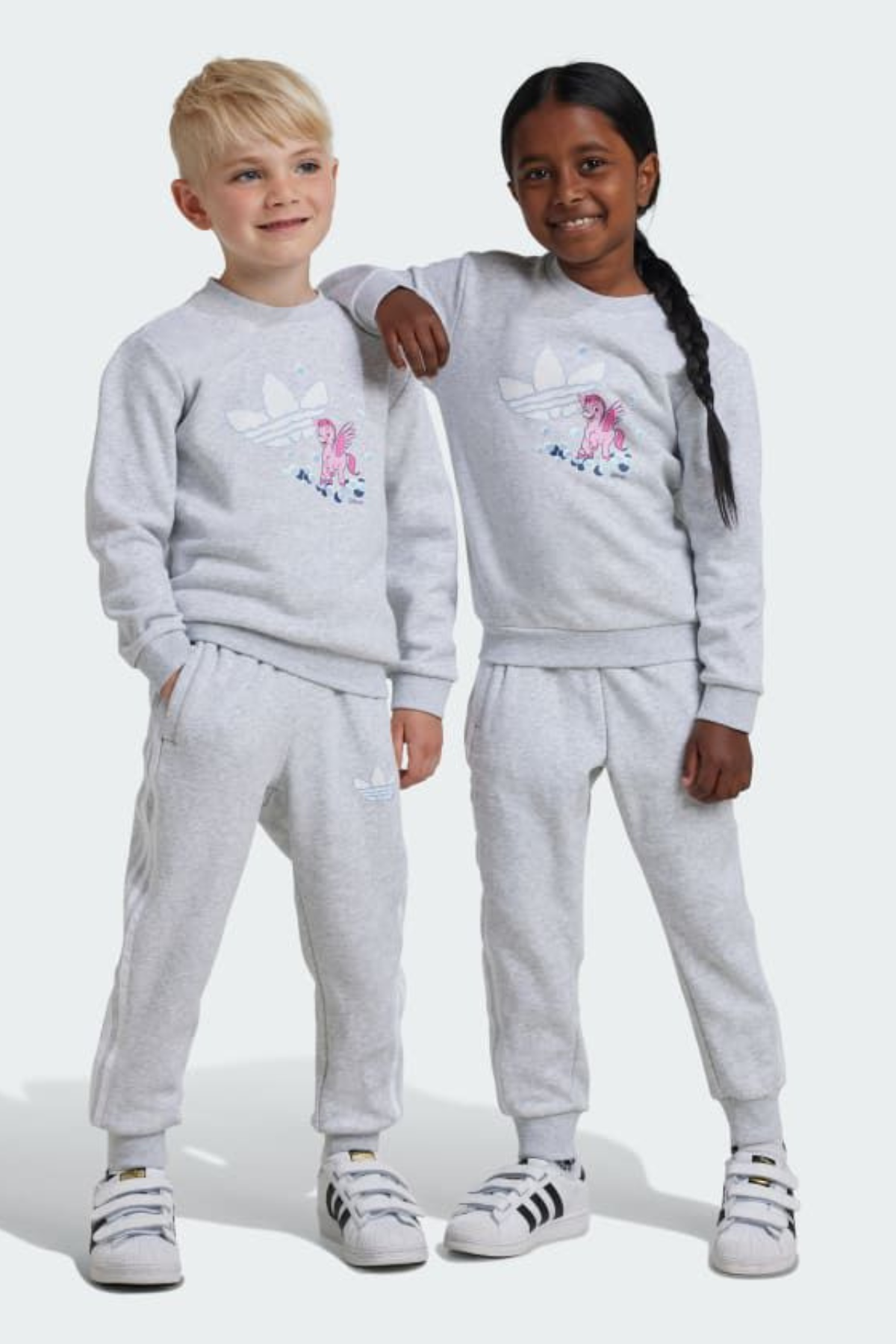 Unisex Çocuk 3 İplik Gri Unicorn Takım