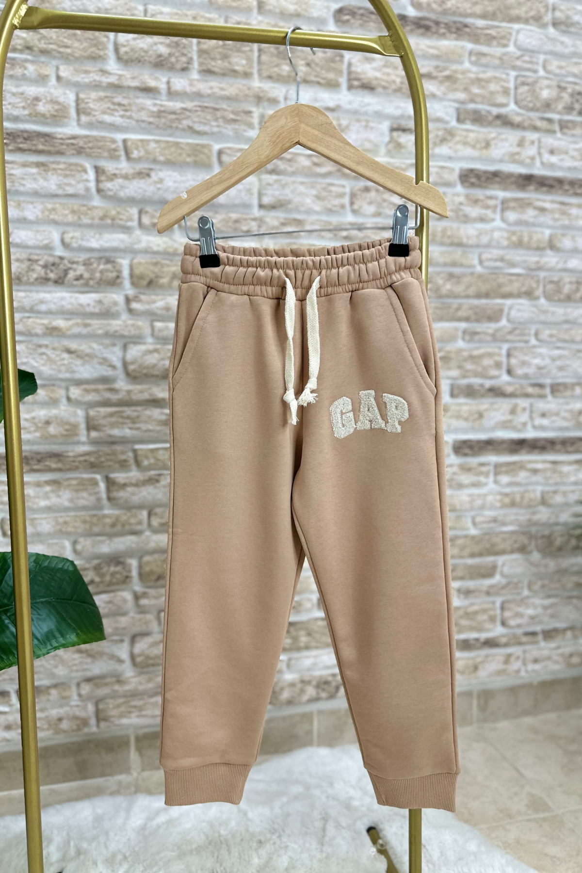 Unisex Çocuk 3 İplik Kahve Süzene Gap Takım