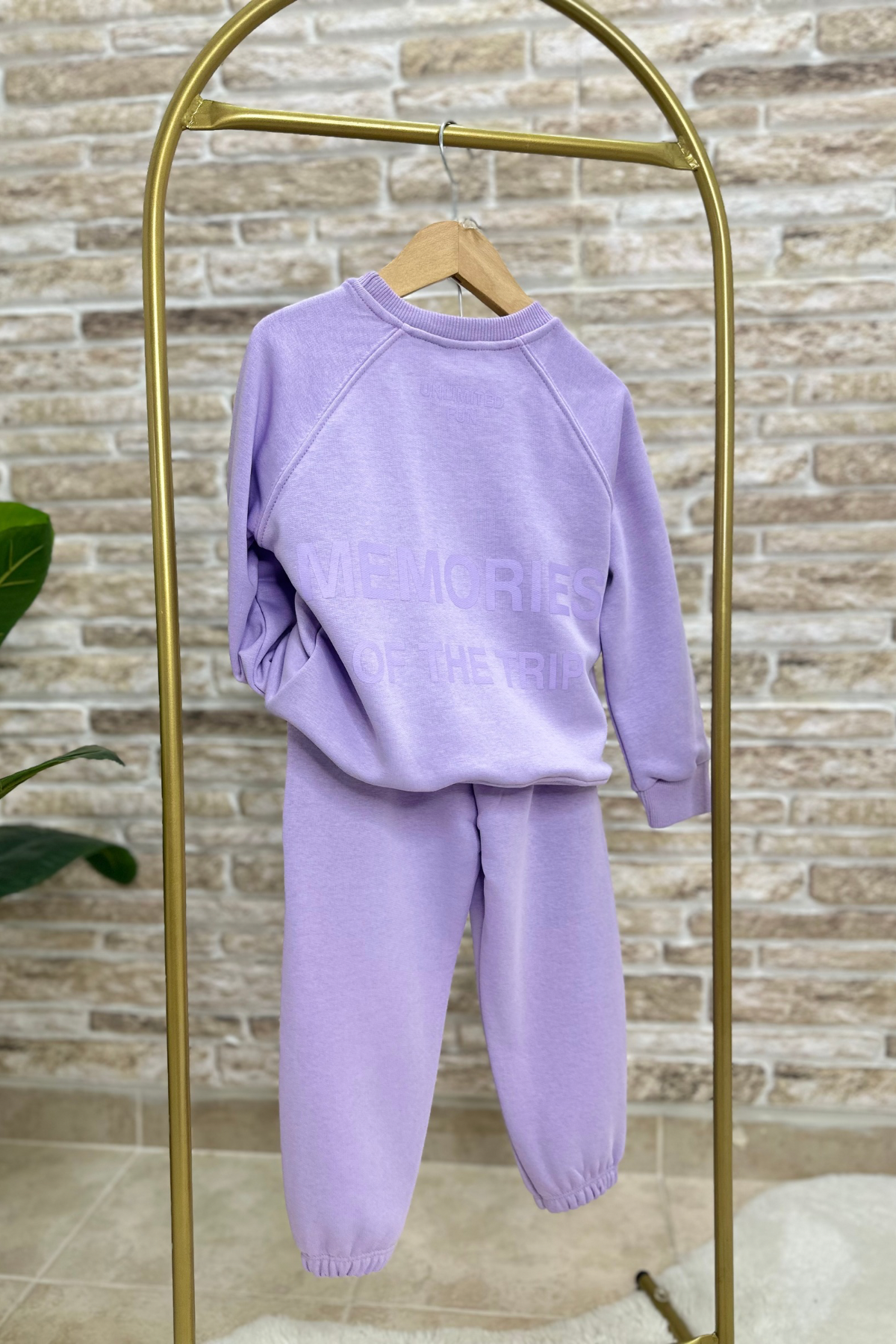 Unisex Çocuk 3 İplik  Memories Lila  Takım