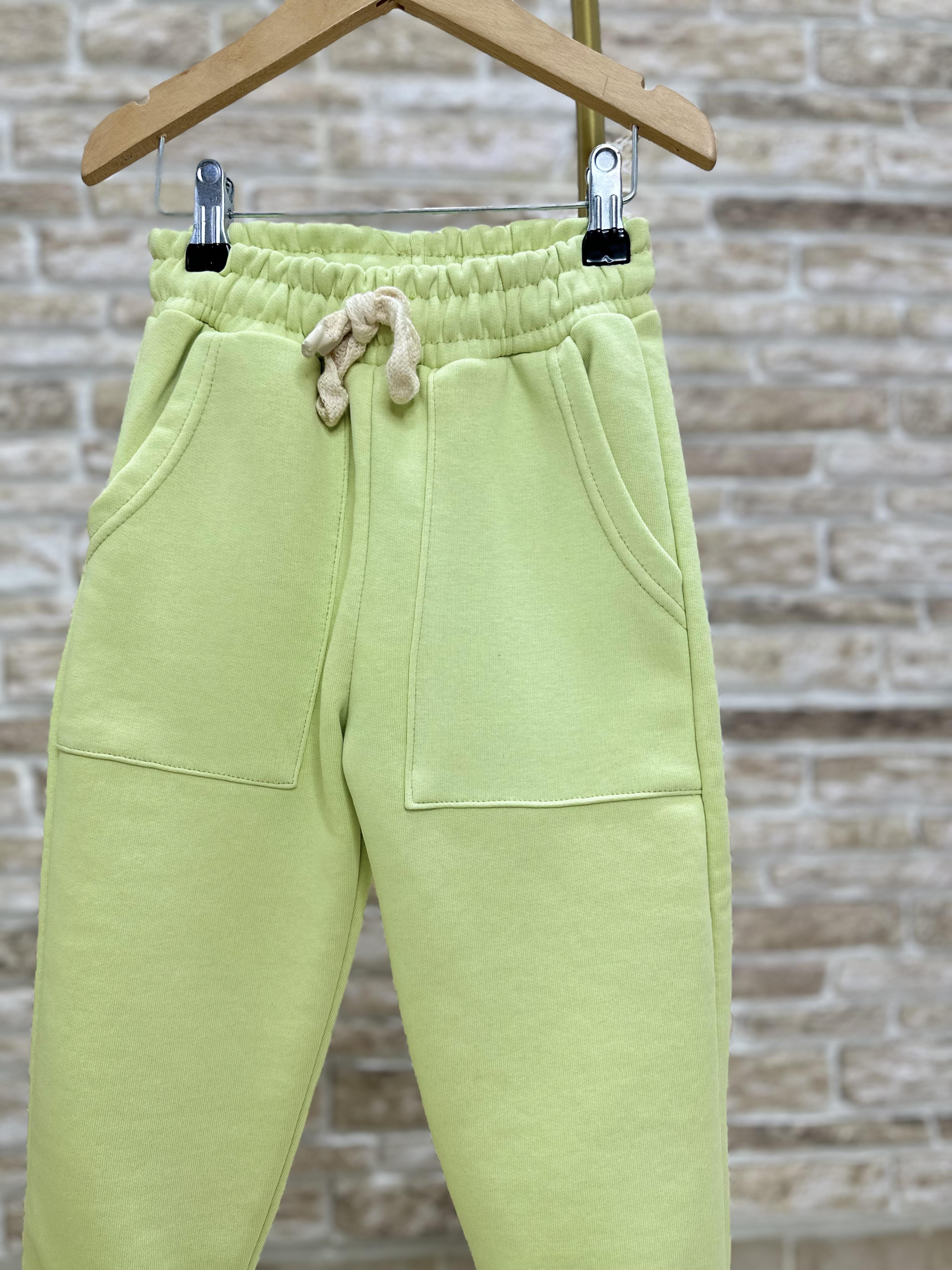 Unisex Çocuk 3 İplik Neon Yeşil Memories Takım