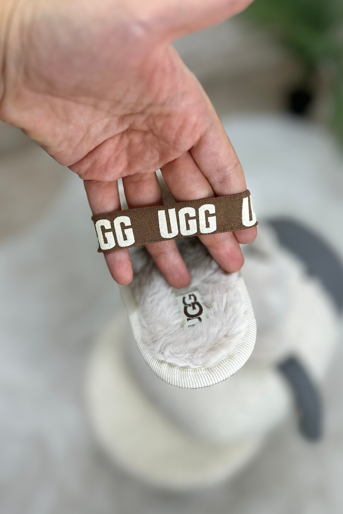 Unisex Çocuk Arkası Lastikli Bej Terlik 