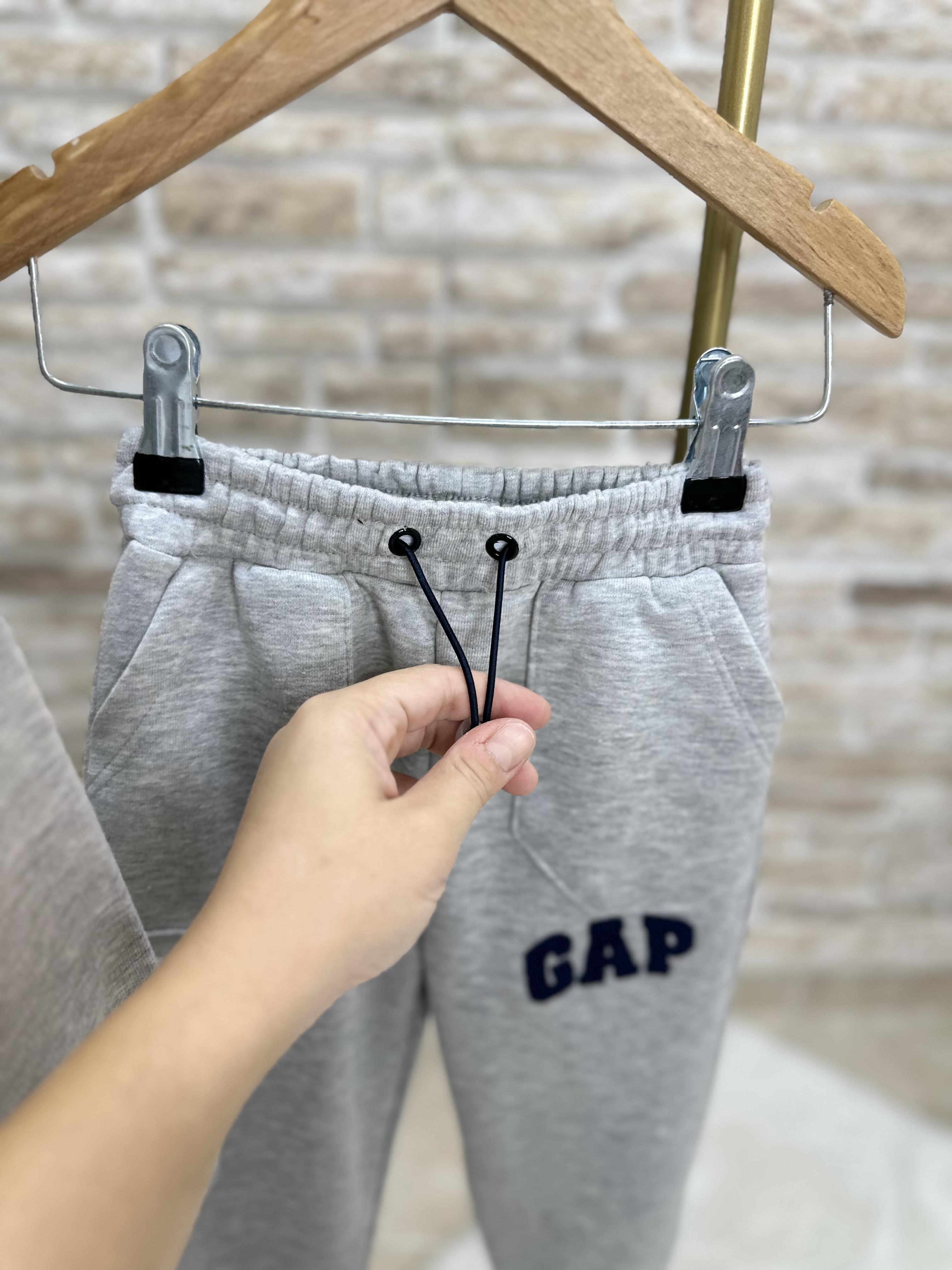 Unisex Çocuk Balıkçı Yaka Gri Gap Takım