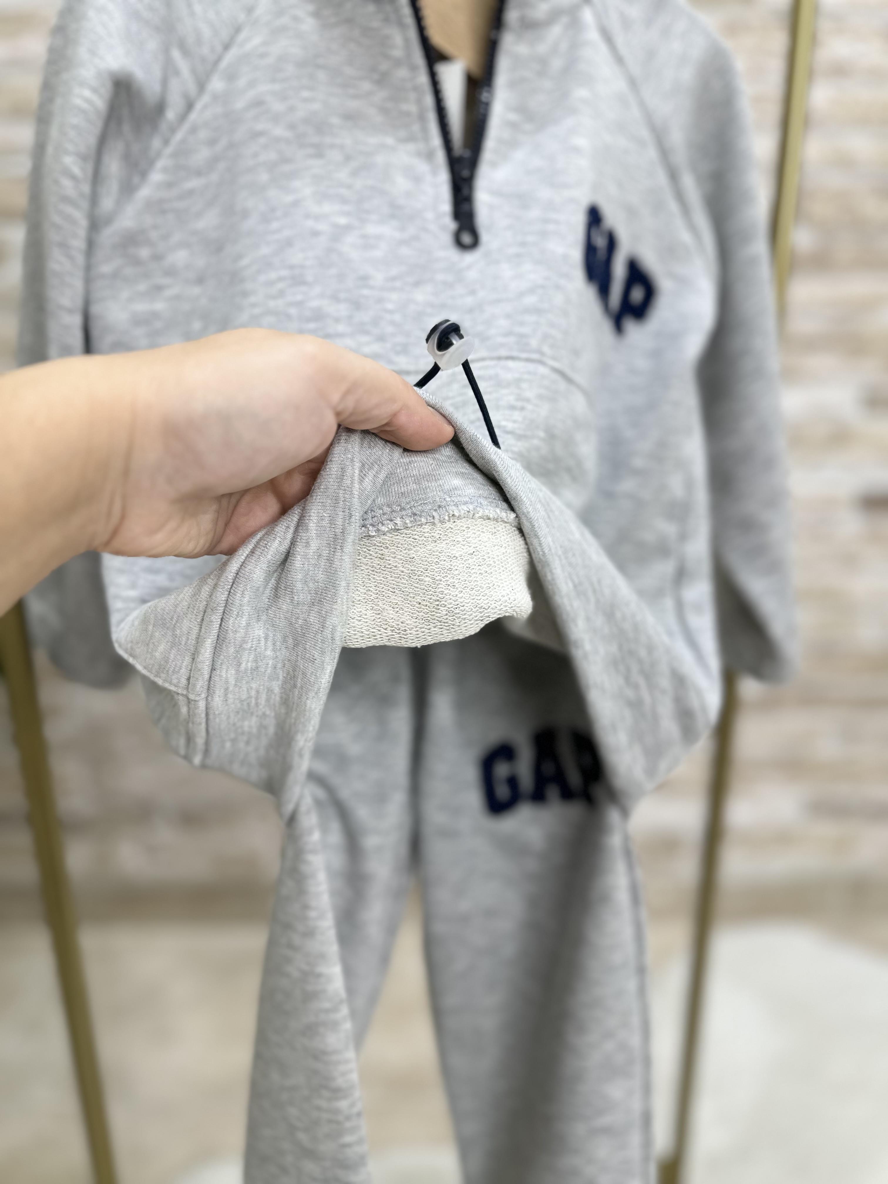 Unisex Çocuk Balıkçı Yaka Gri Gap Takım