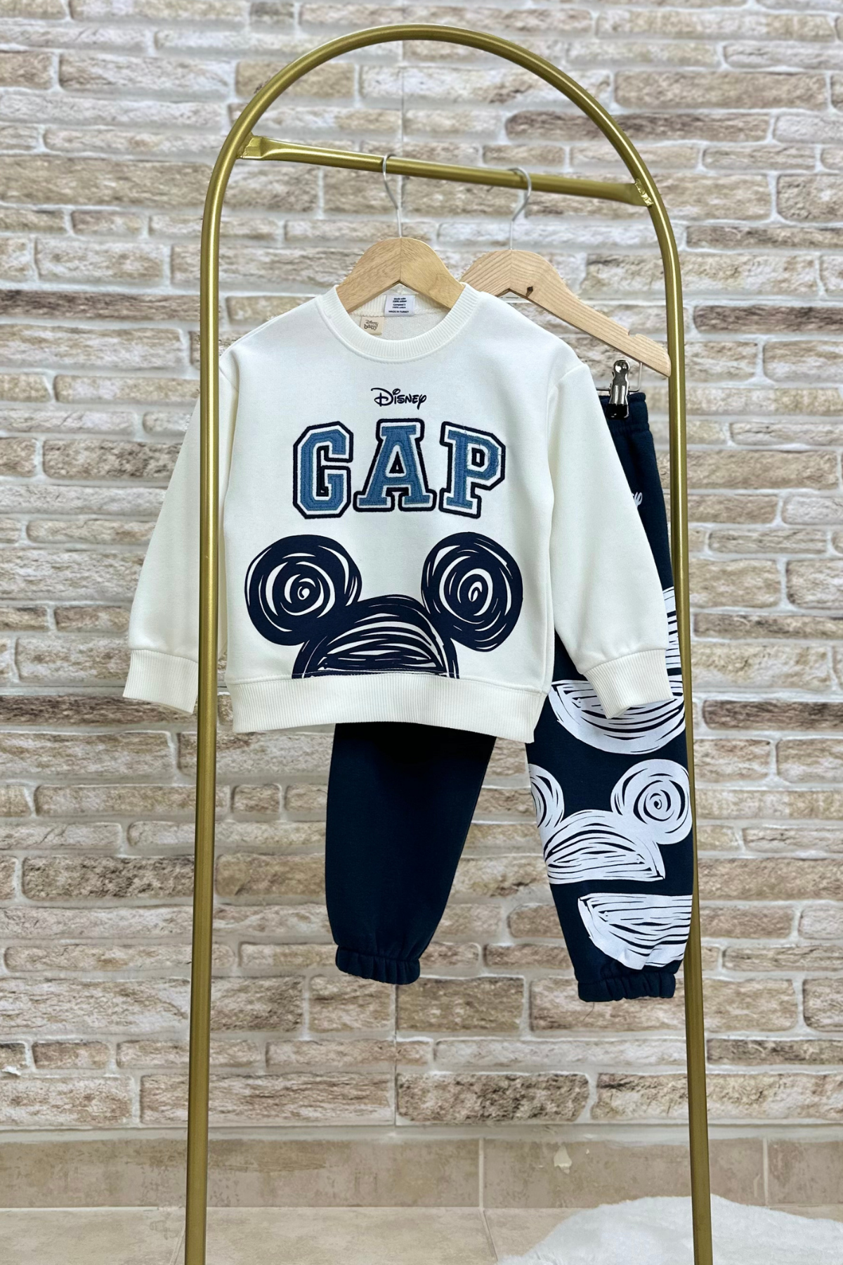 Unisex Çocuk Mickey Nakışlı Gap Takım