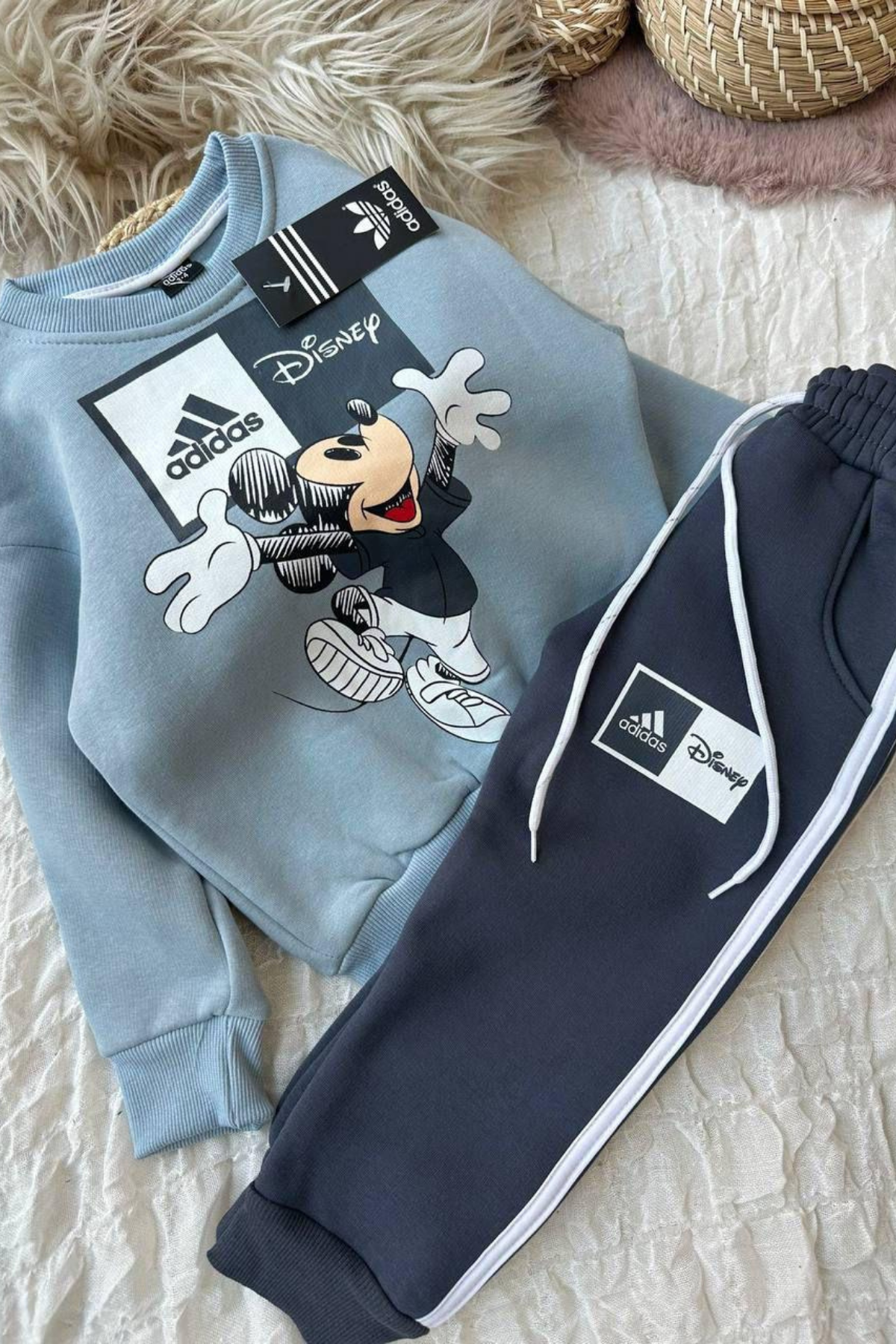 Unisex Çocuk Şardonlu Adids Füme Takım