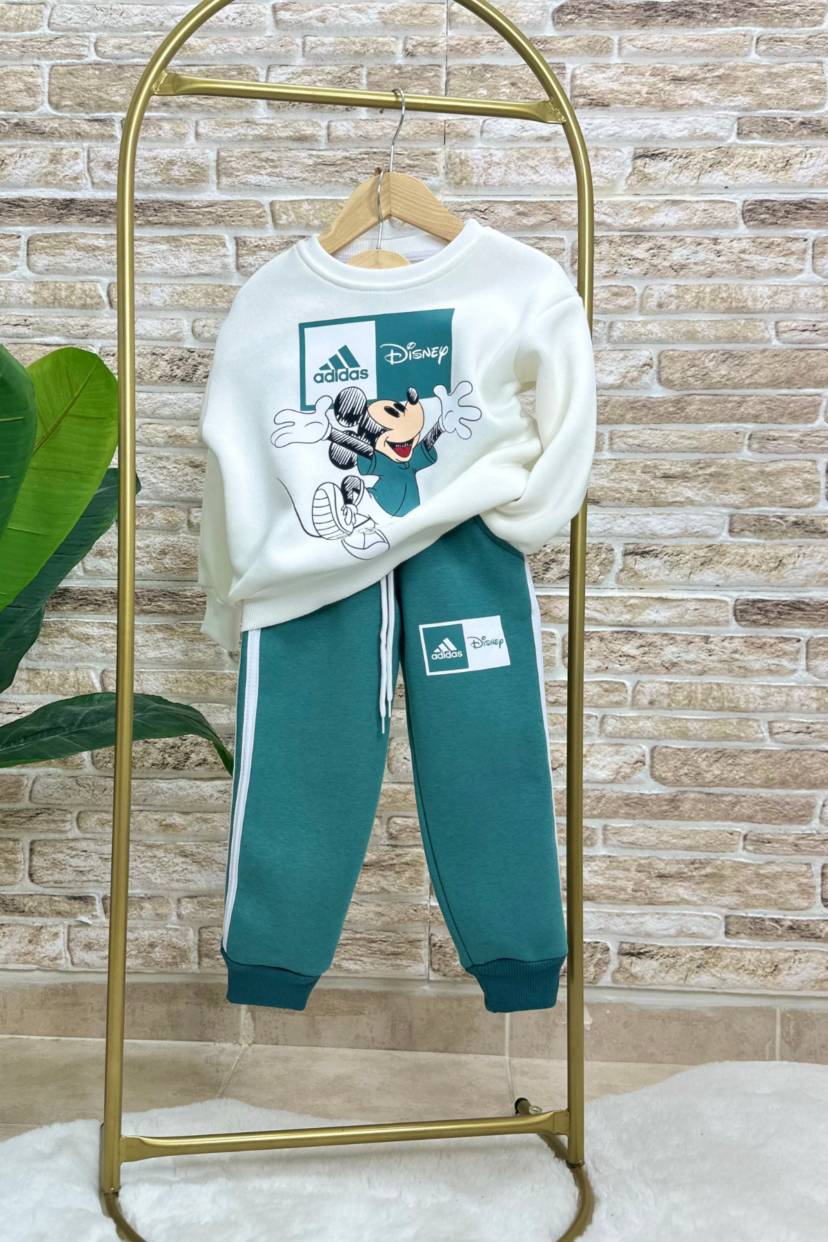 Unisex Çocuk Şardonlu Adids İndigo Takım