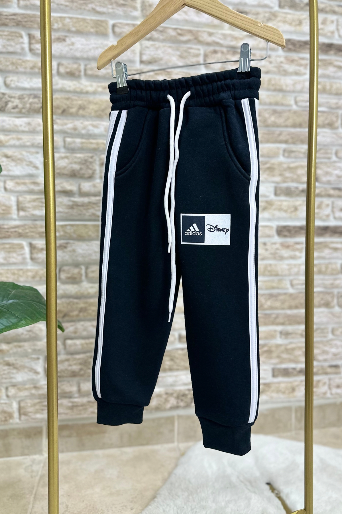 Unisex Çocuk Şardonlu Adids Mavi Siyah Takım