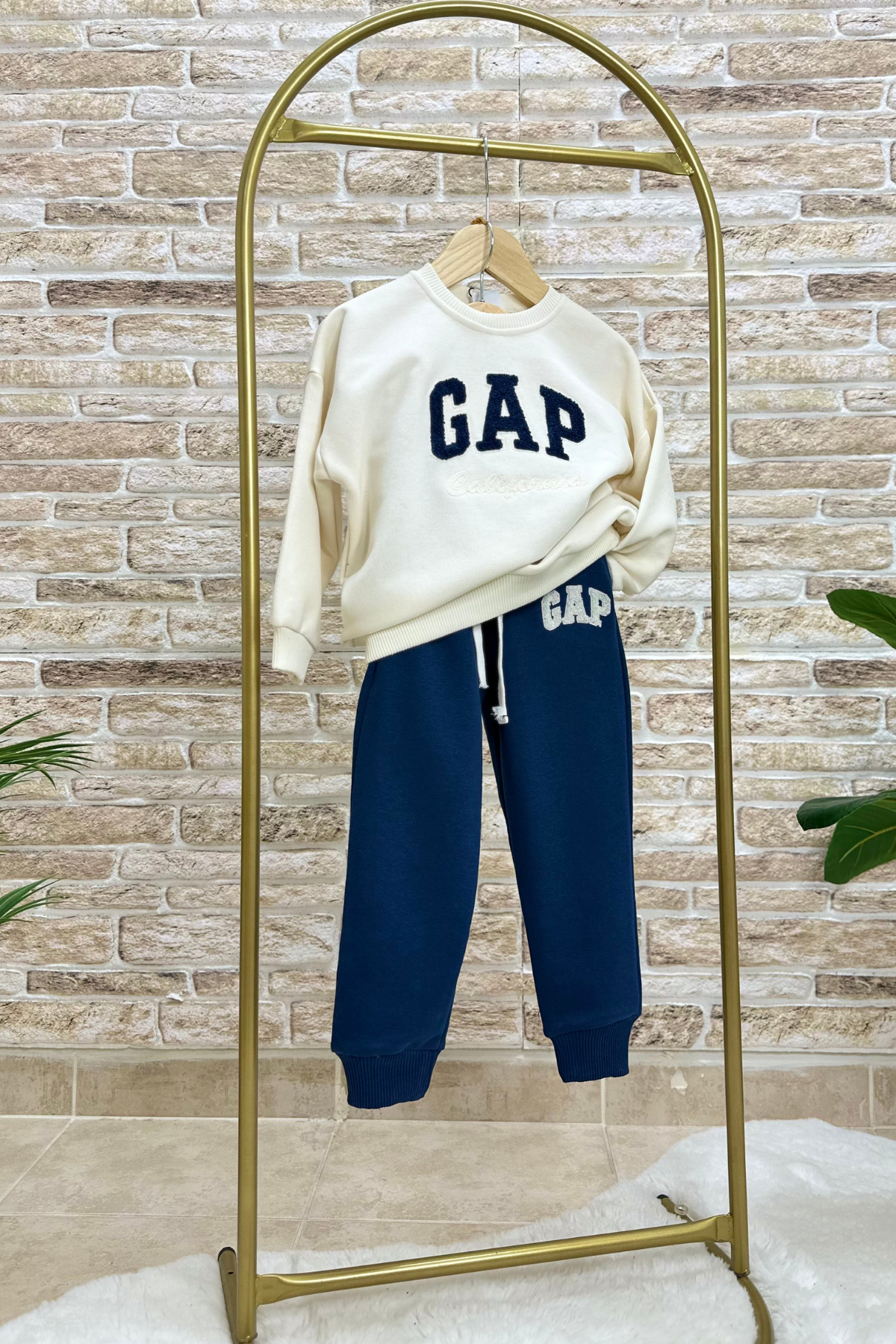 Unisex Çocuk Süzene Nakışlı Laci Gap Takım