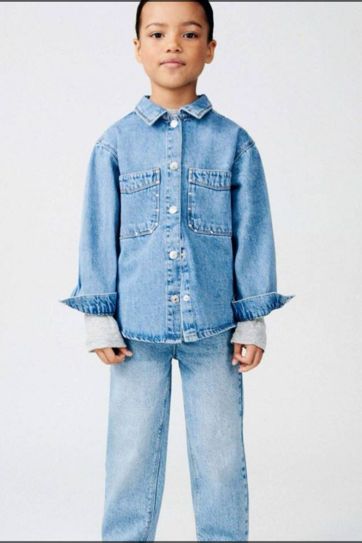 Unisex Çocuk Denim Takım