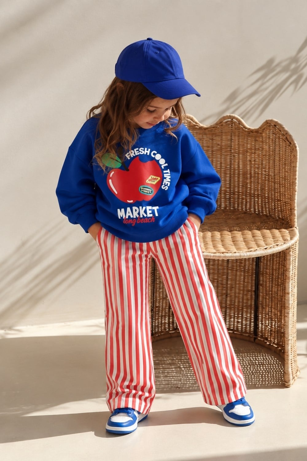 Unisex Elma Baskı 3 İplik Takım