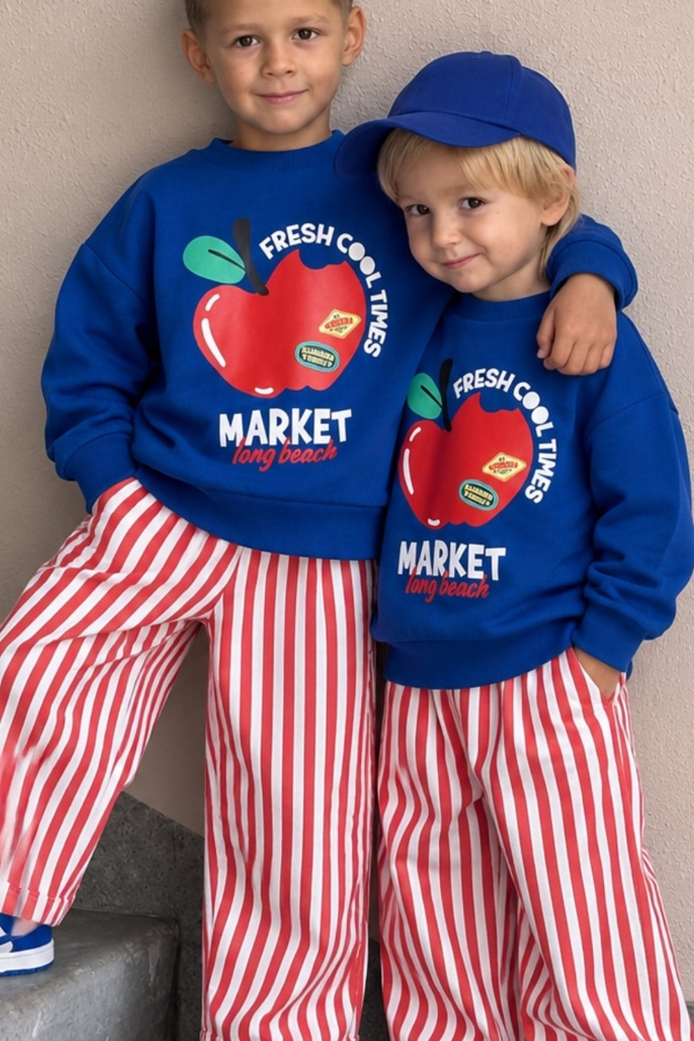Unisex Elma Baskı 3 İplik Takım
