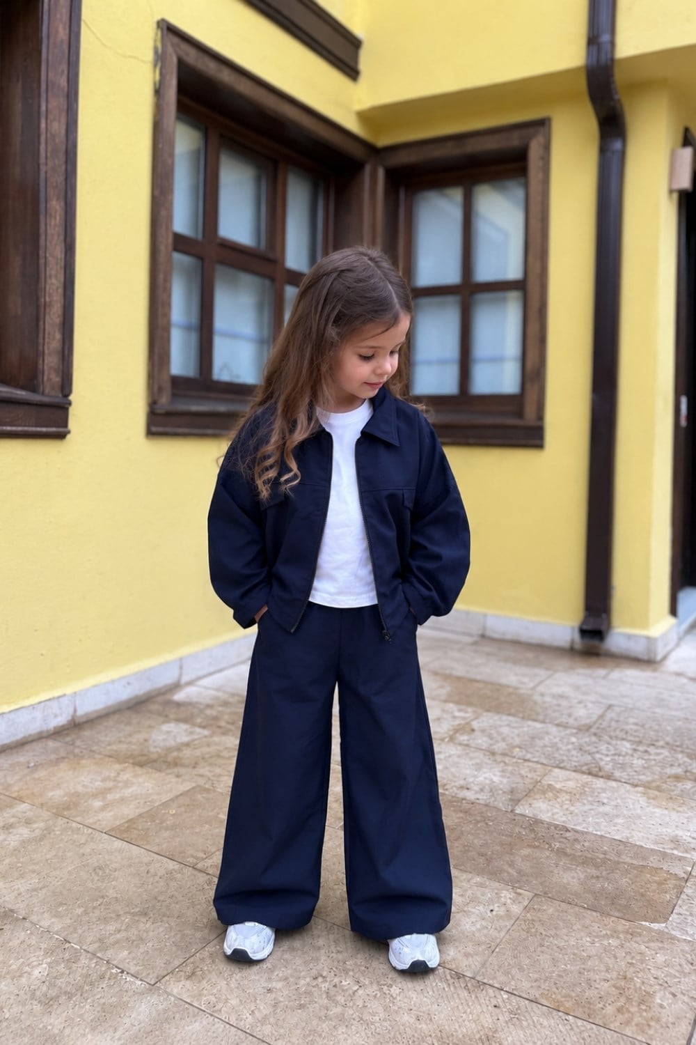 Unisex Fermuarlı Ceketli Laci Takım