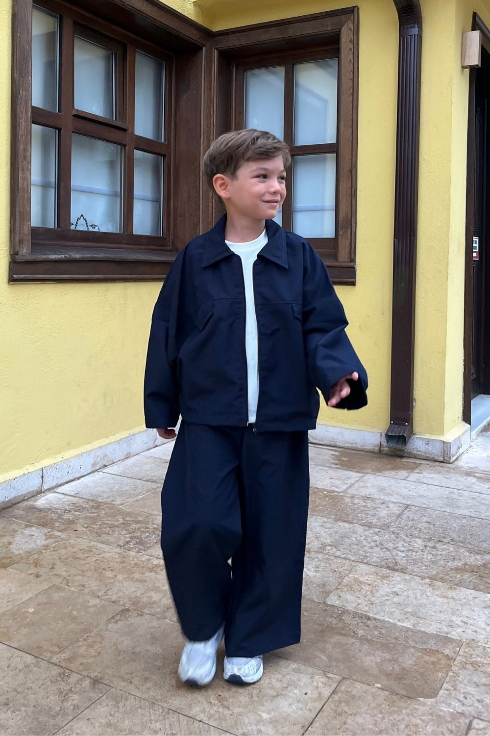 Unisex Fermuarlı Ceketli Laci Takım