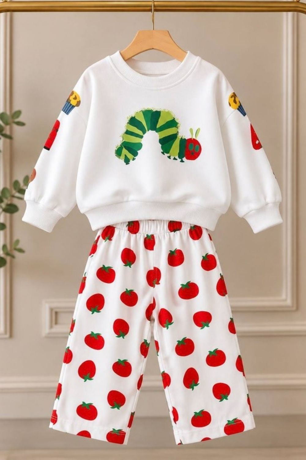 Unisex Gabardin Pantolonlu Domatesli Takım