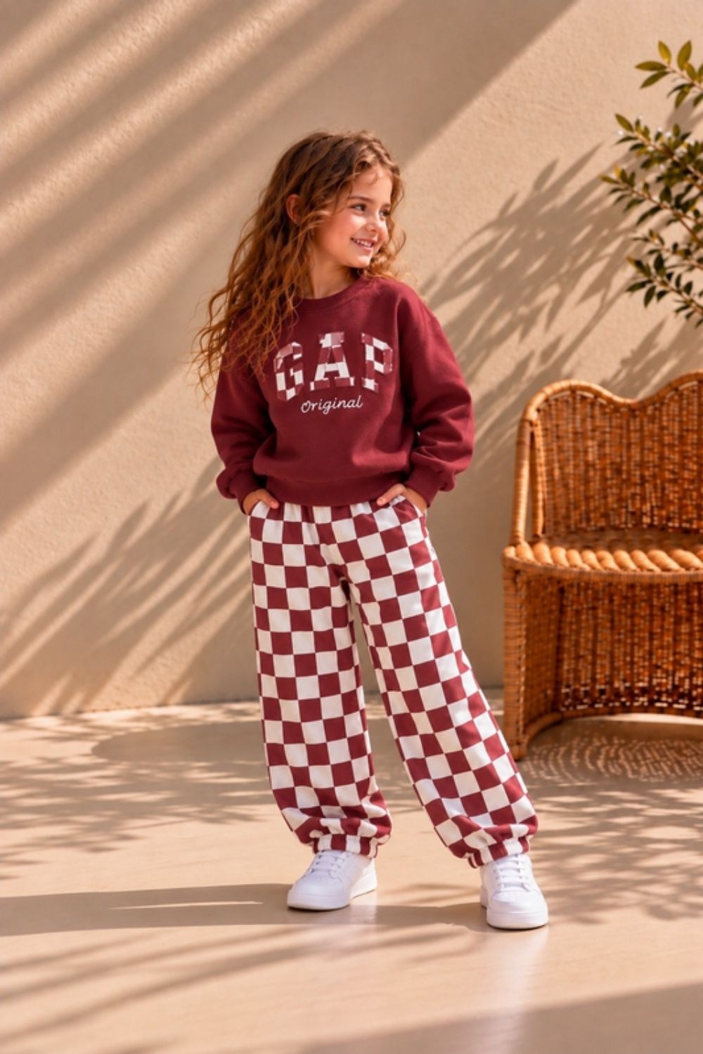 Unisex Kareli Gp Bordo İkili Takım