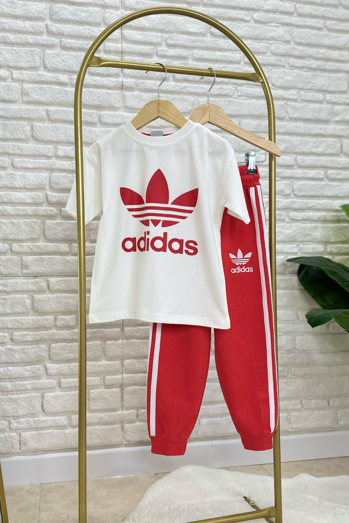 Unisex Kırmızı Adids Takım
