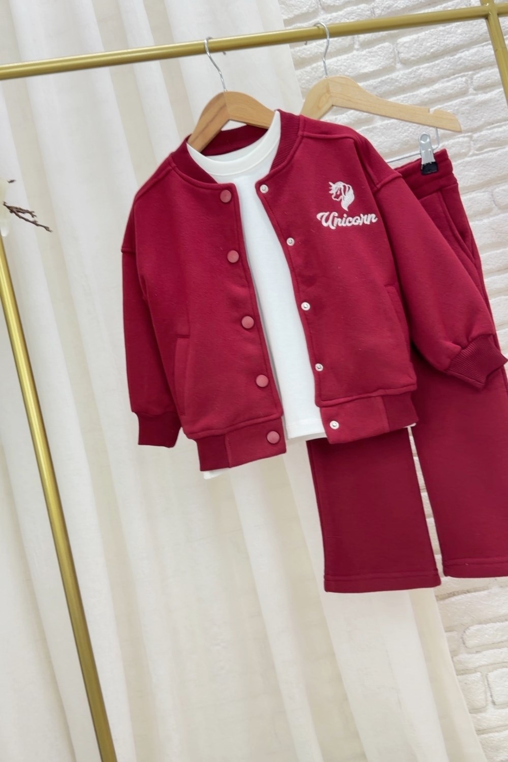 Unisex Kolej Ceketli 3 İplik Unicorn Takım