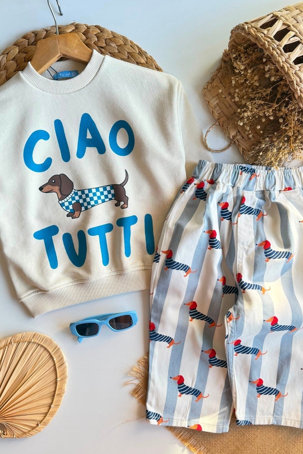 Unisex Laciel Ciao Sweat Ve Dog Baloon Pantolon Takım