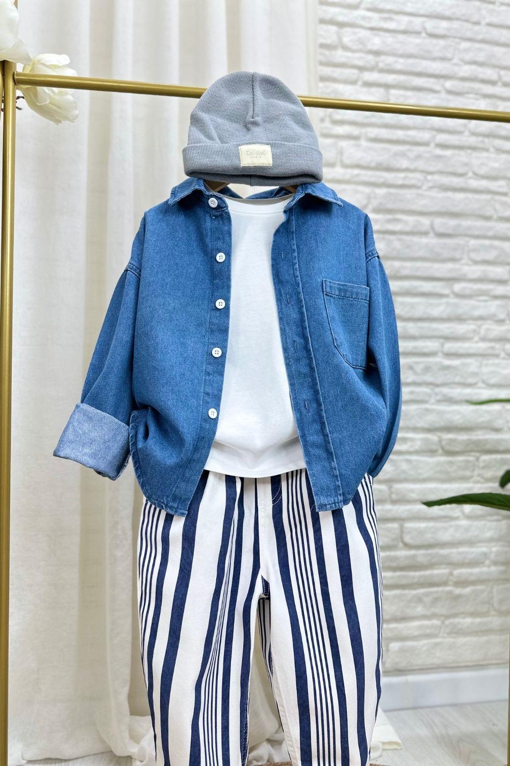 Unisex Laciel Denim Gömlek