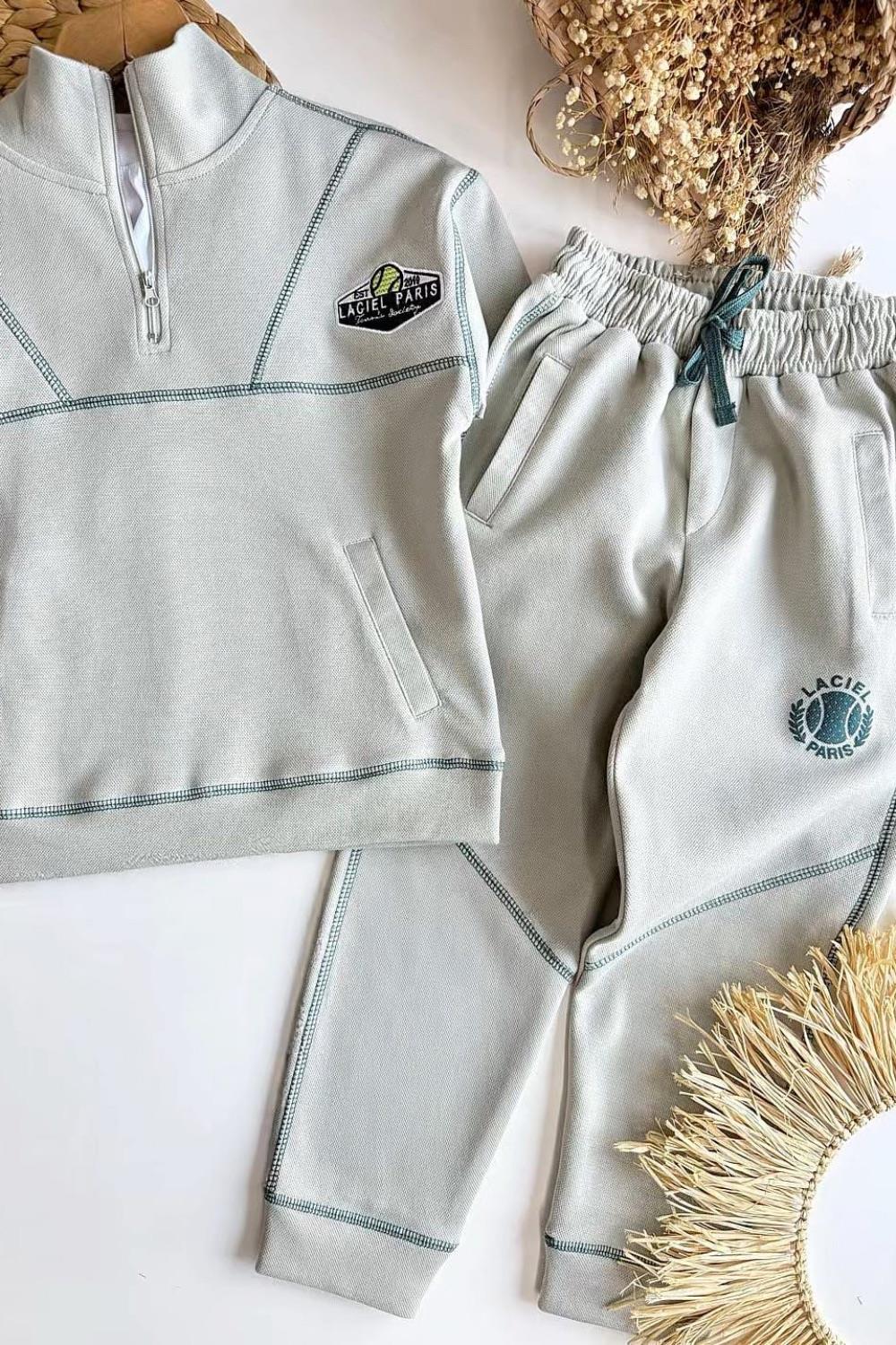 Unisex Laciel Dik Yaka Fermuarlı Takım