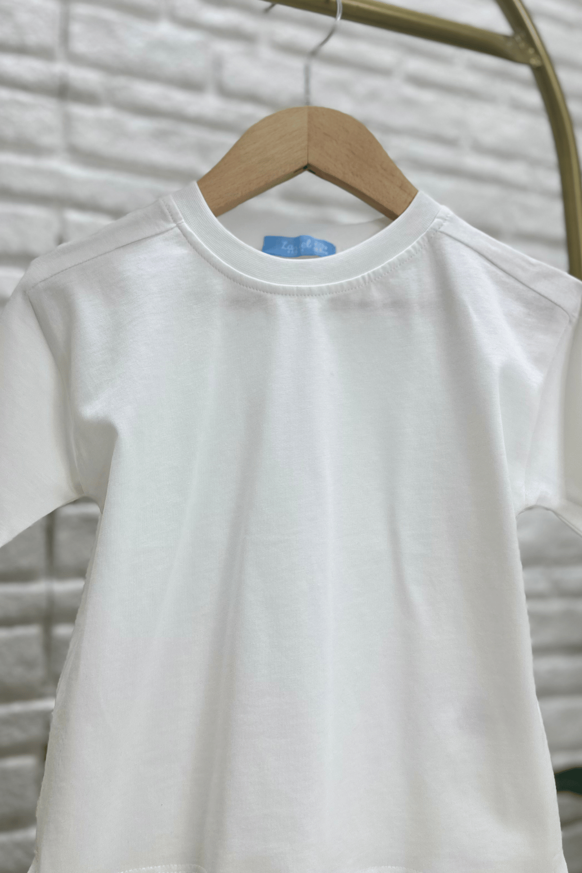 Unisex Laciel Kısa Kol Beyaz Tshirt