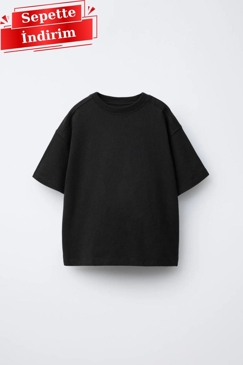 Unisex Laciel Kısa Kol Siyah Tshirt