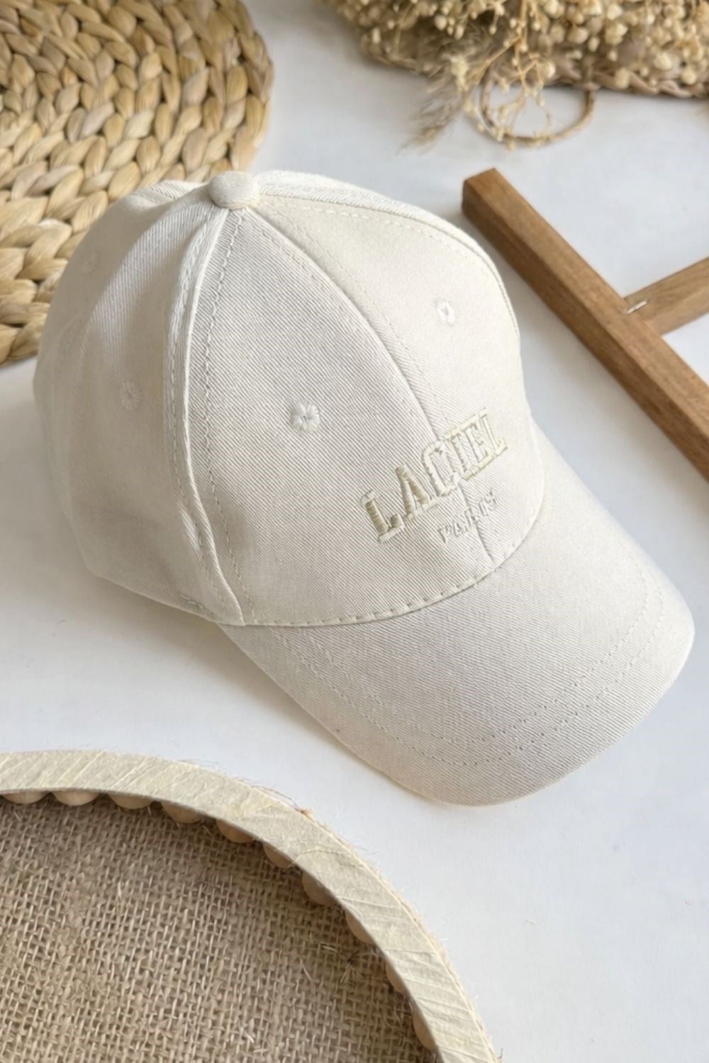 Unisex Laciel Paris Krem Şapka