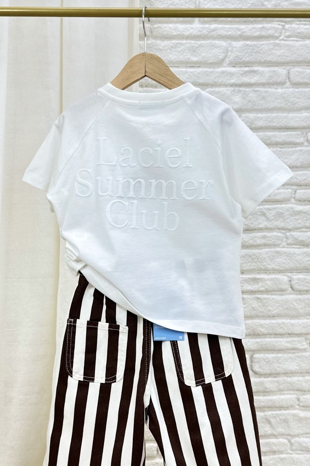 Unisex Laciel  Summer Beyaz Kısa Kol Tshirt