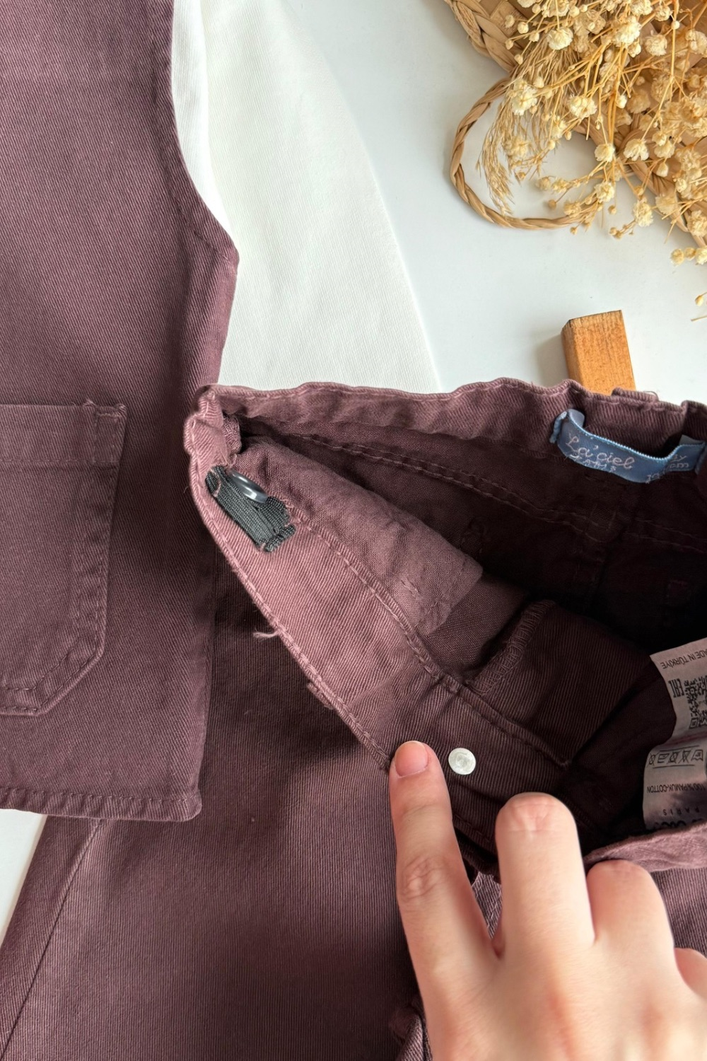 Unisex Laciel Yelekli Takım Denim Takım