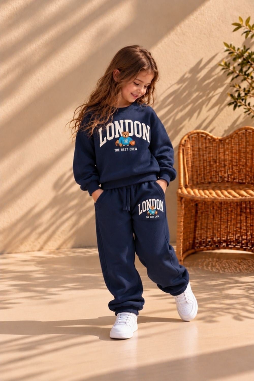 Unisex London Bisiklet Yaka 3 İplik Takım
