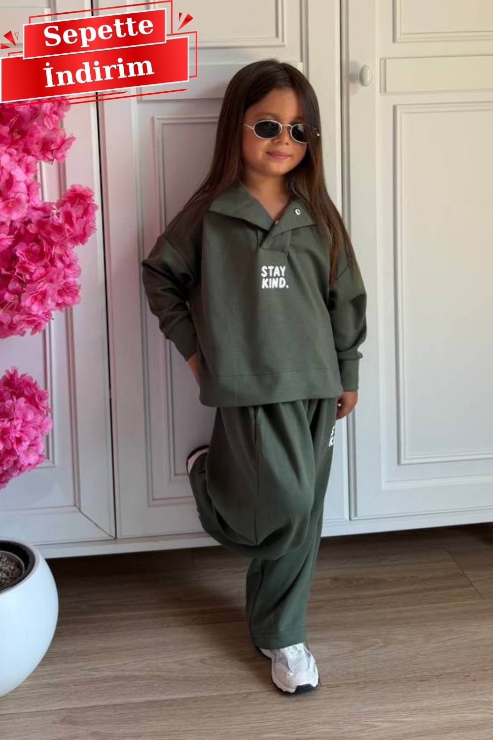 Unisex Mevsimlik Stay Kind Yeşil Takım