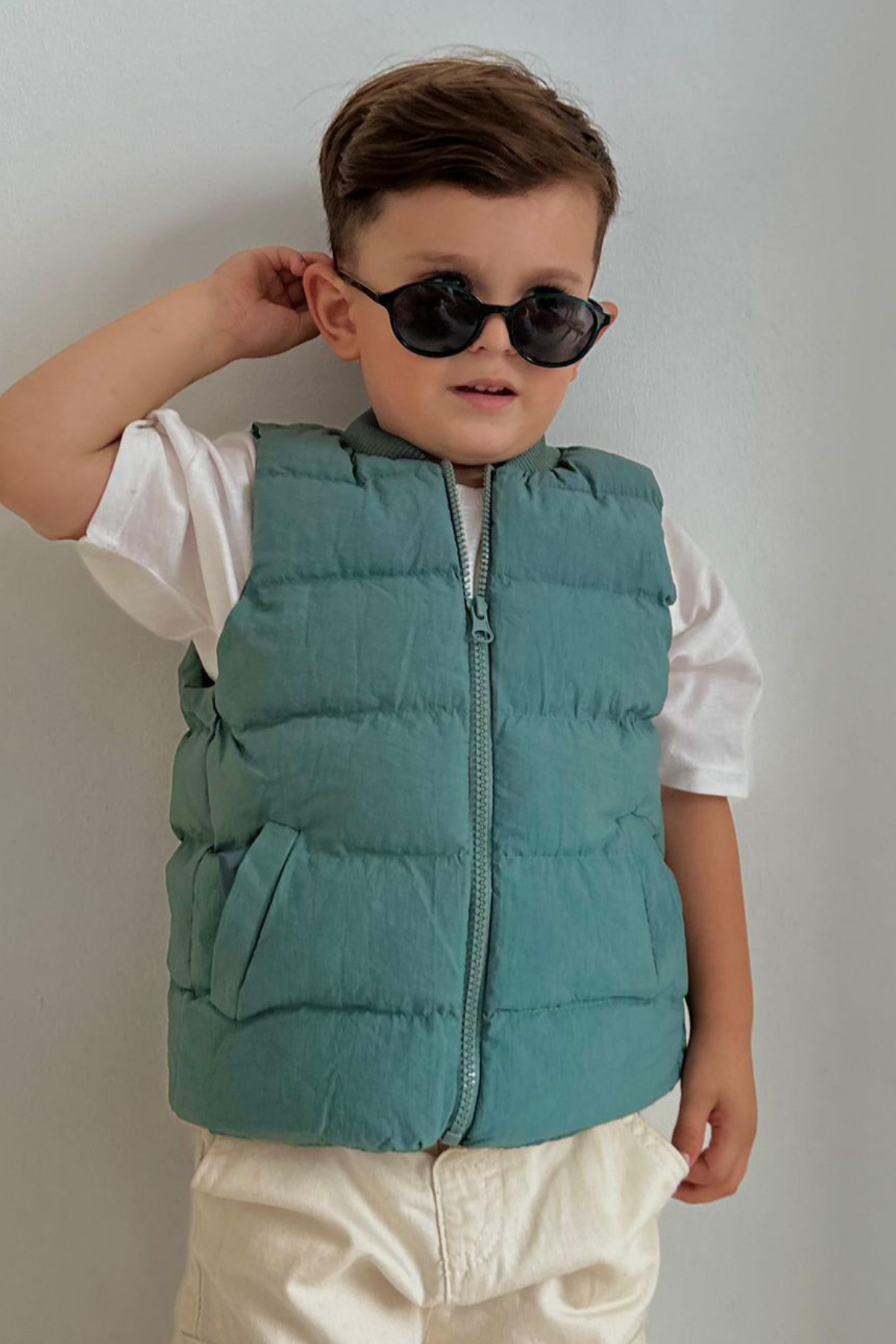 Unisex Çocuk Mint Şişme Yelek