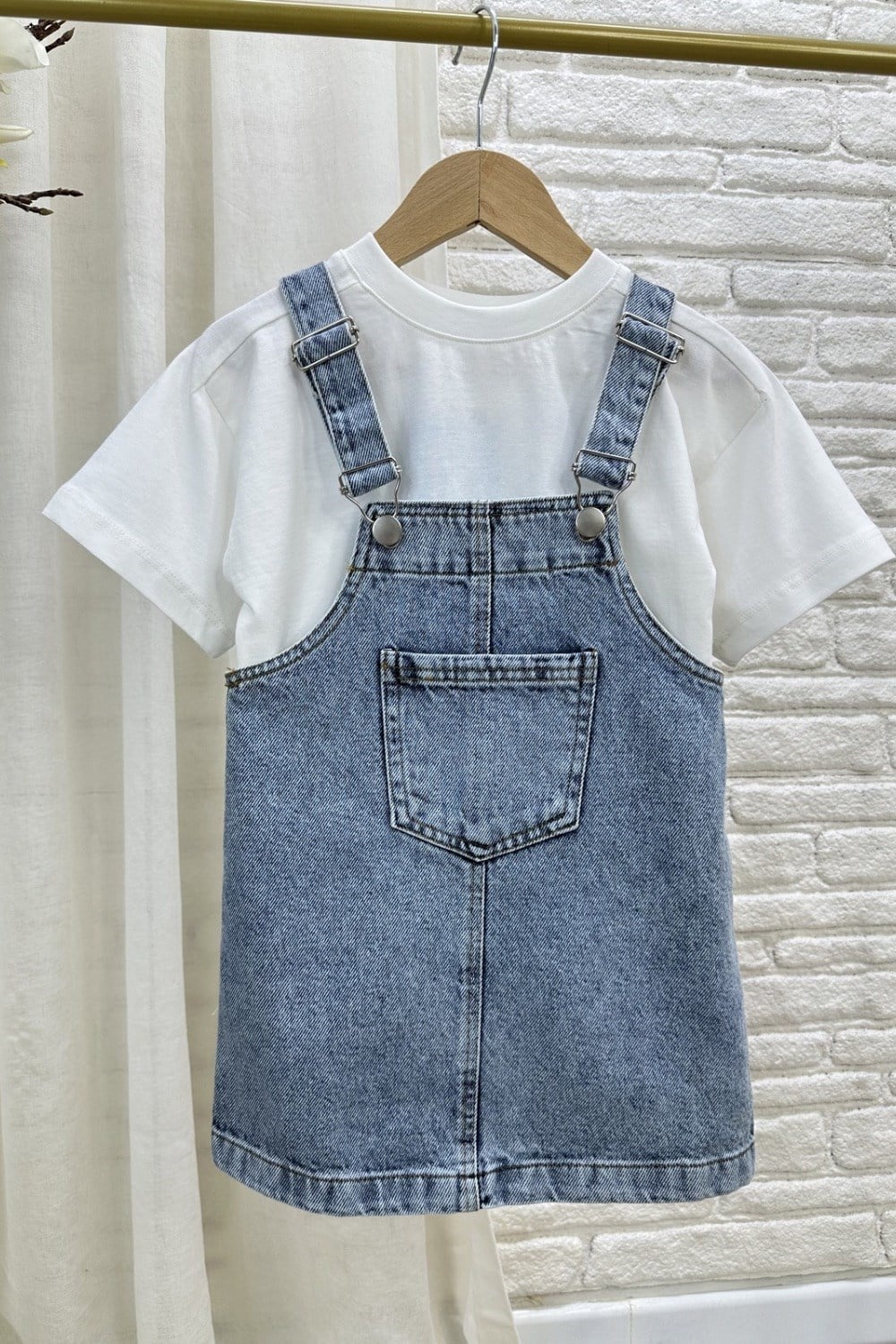Kız Çocuk Özel Seri Denim Jile Elbise