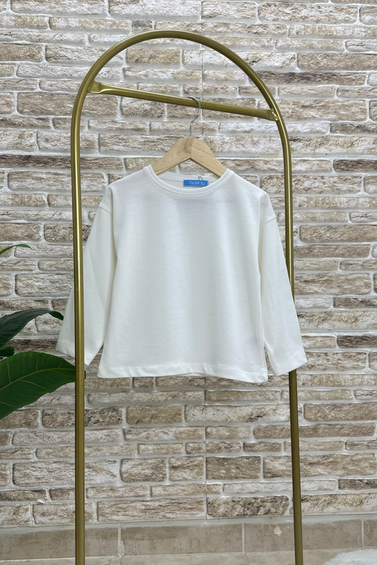 Unisex Pamuklu Uzun Kol Tshirt