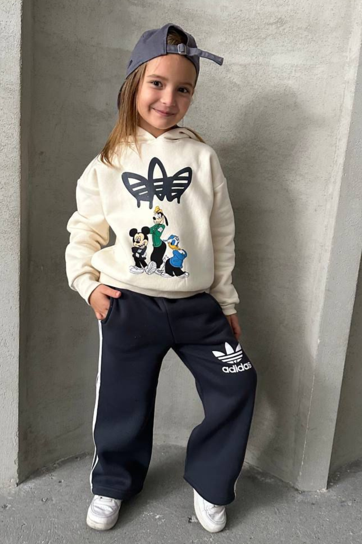 Unisex Şardonlu Ekru Laci Adids Takım
