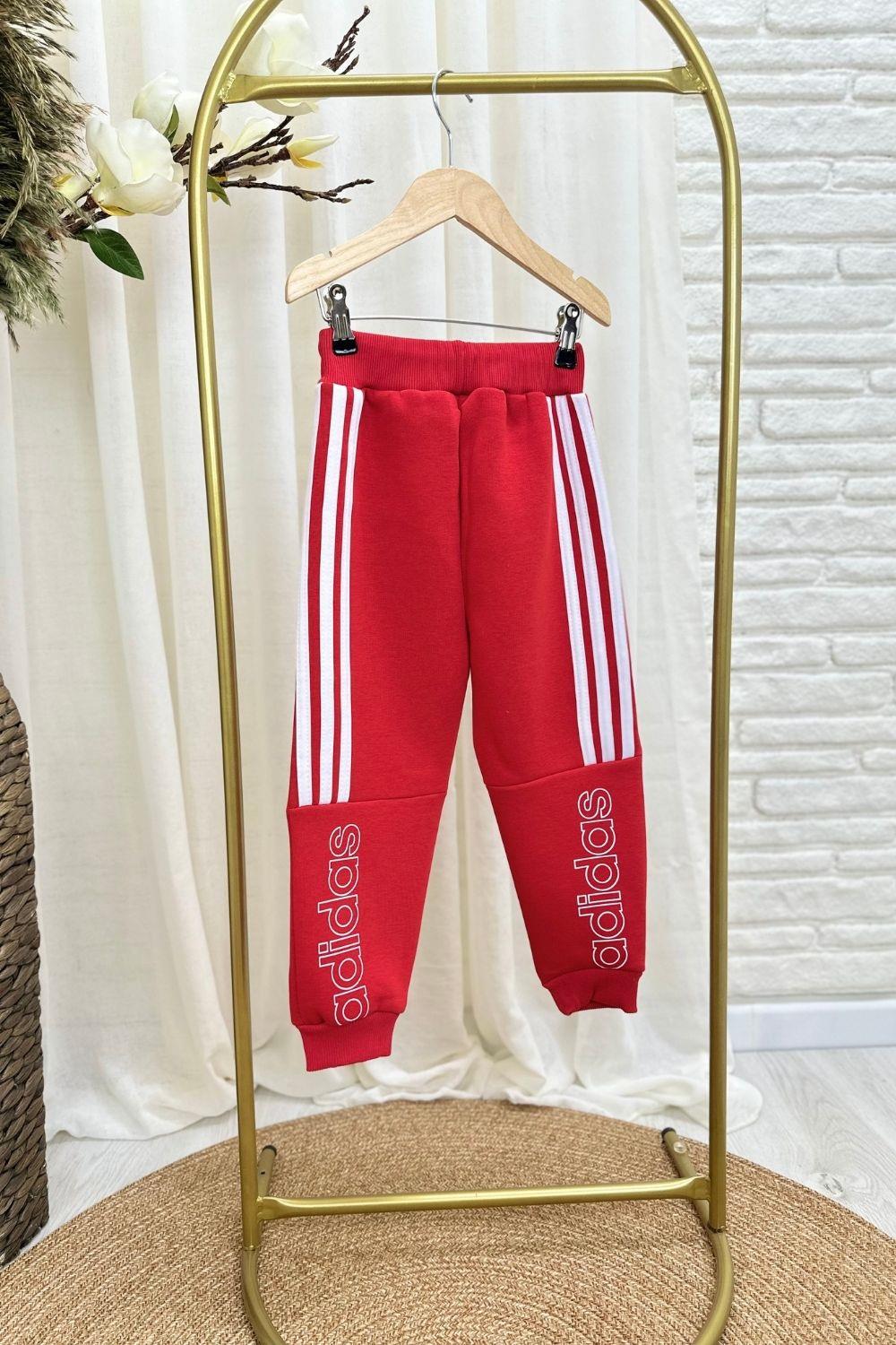 Unisex Şardonlu Kırmzı Adids Takım