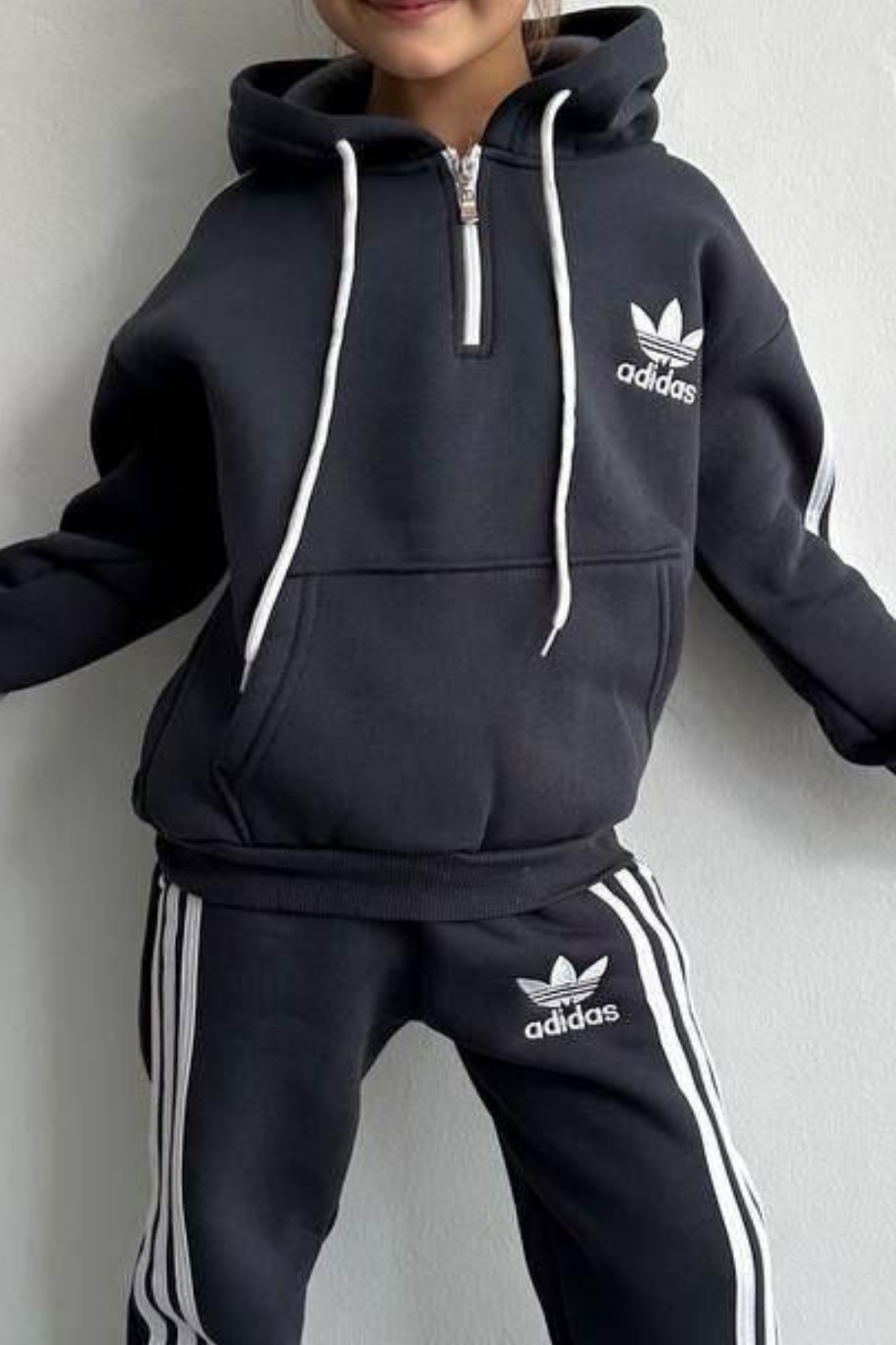 Unisex Şardonlu Lacivert Adids Takım
