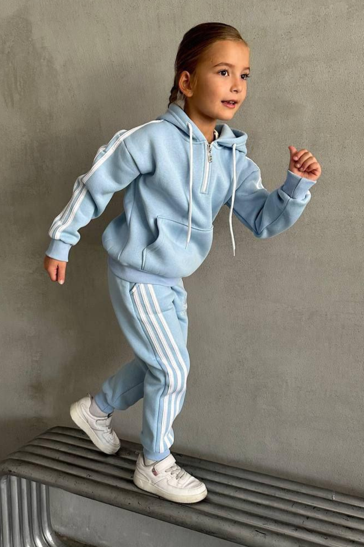 Unisex Şardonlu Mavi Adids Takım