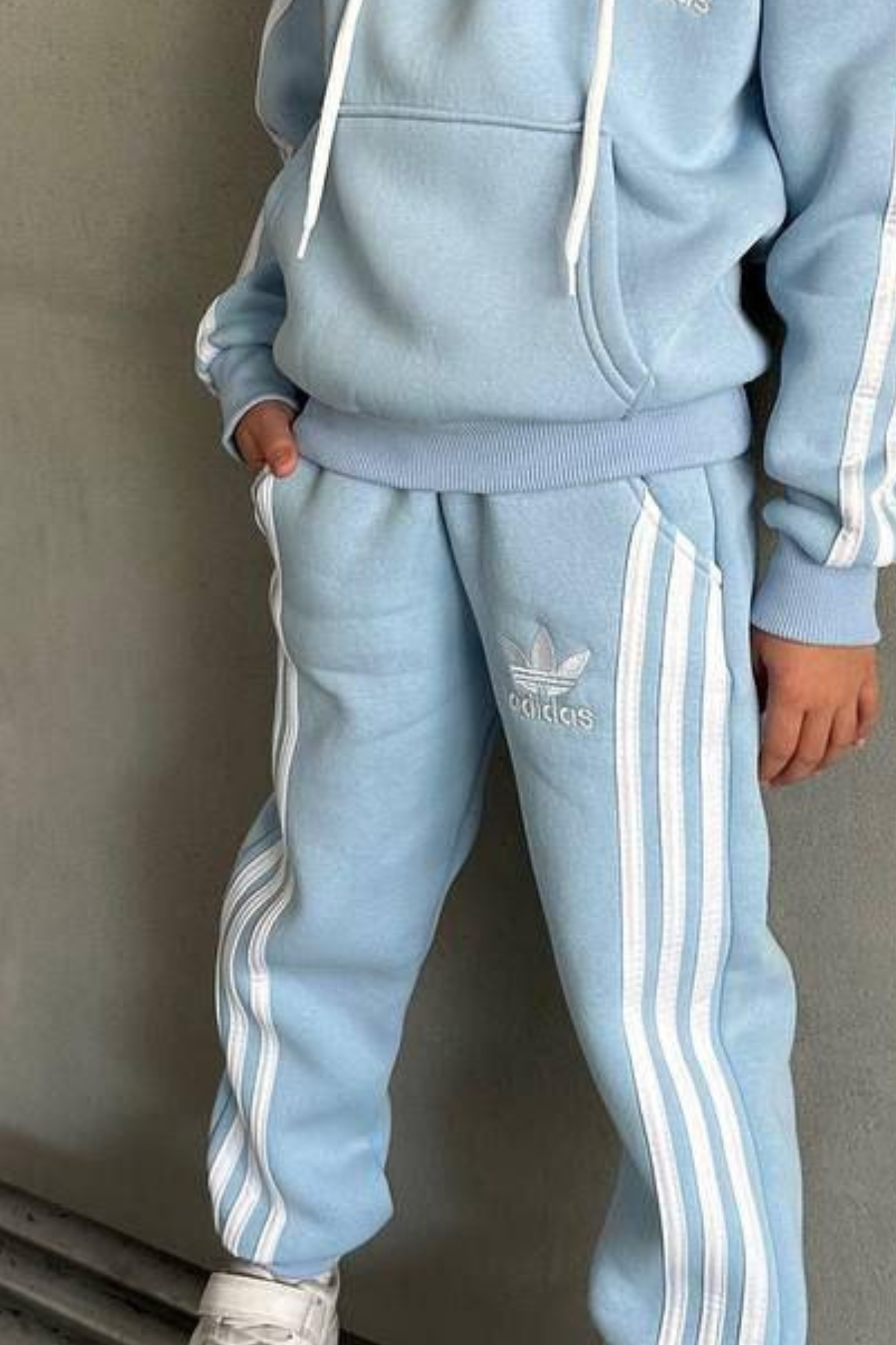 Unisex Şardonlu Mavi Adids Takım
