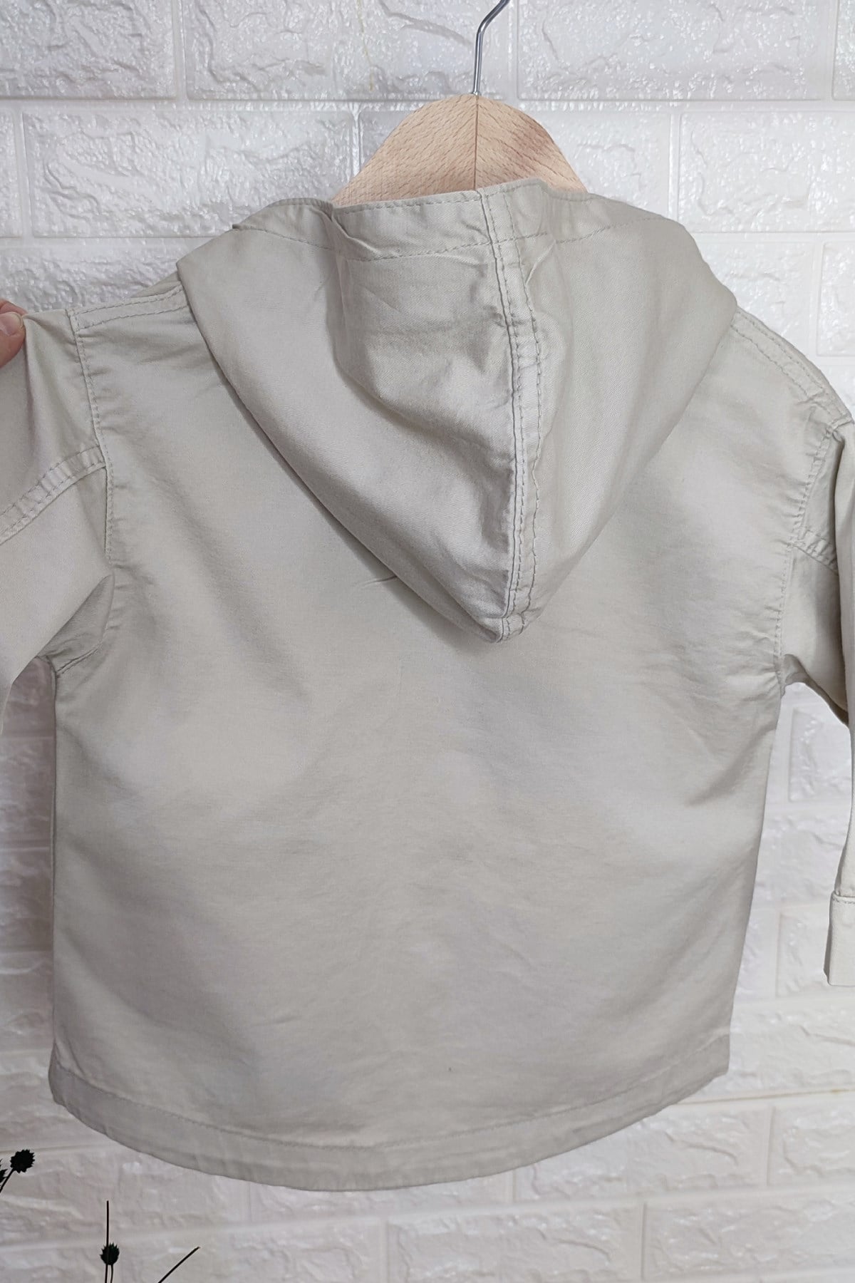 Unisex Taş Renk Trenckot