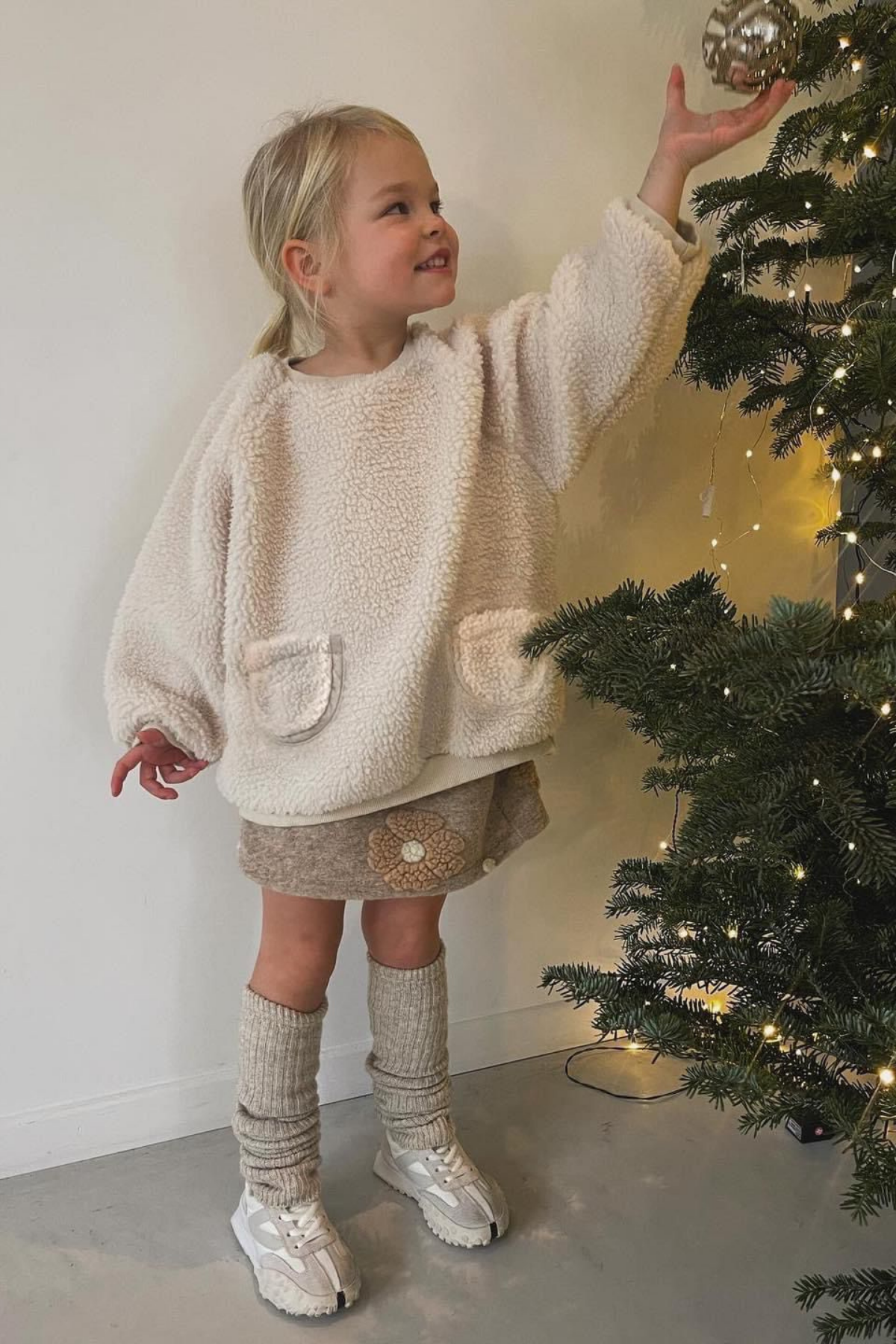 Unisex Teddy Peluş Panço Sweat
