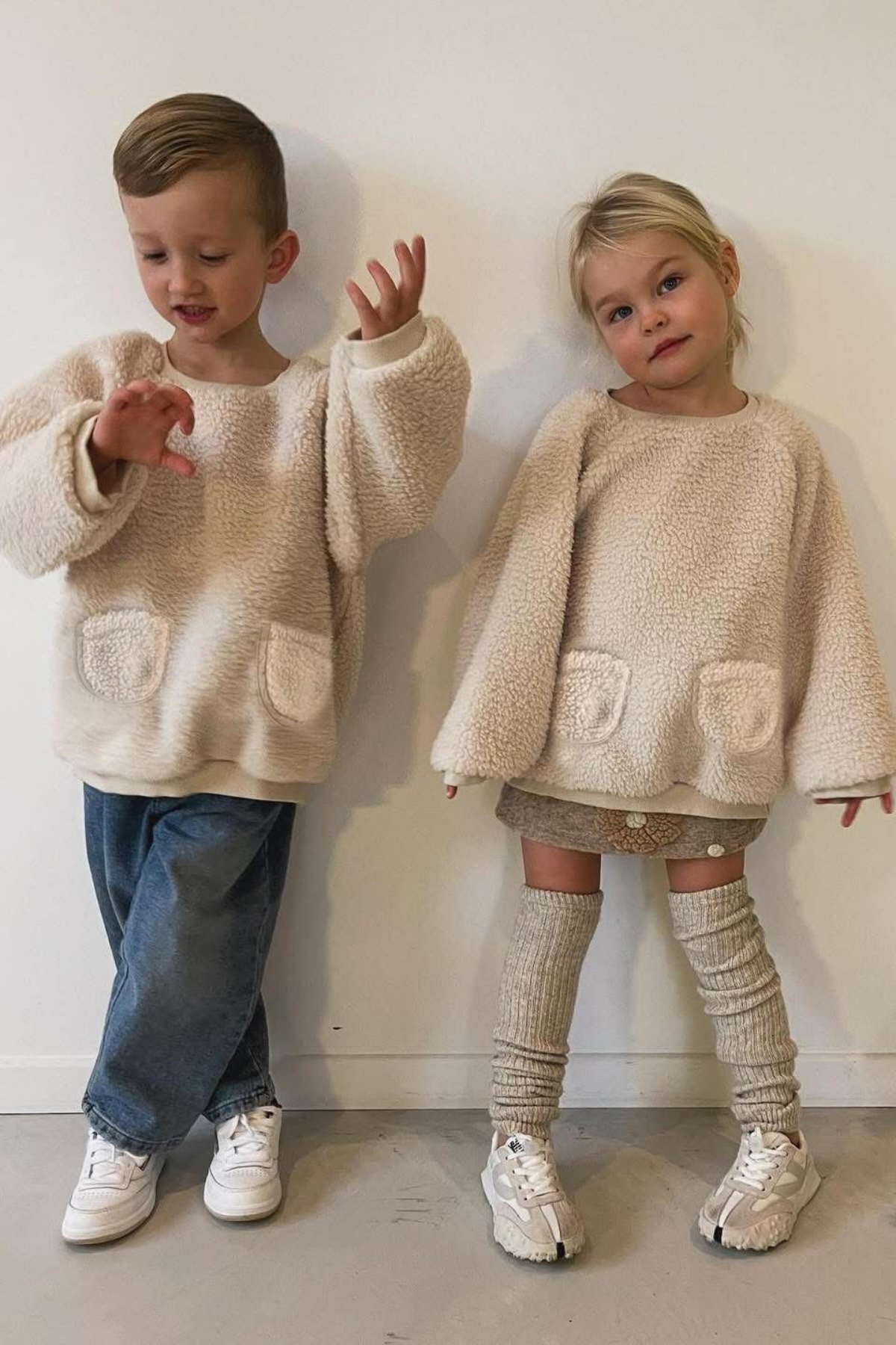 Unisex Teddy Peluş Panço Sweat