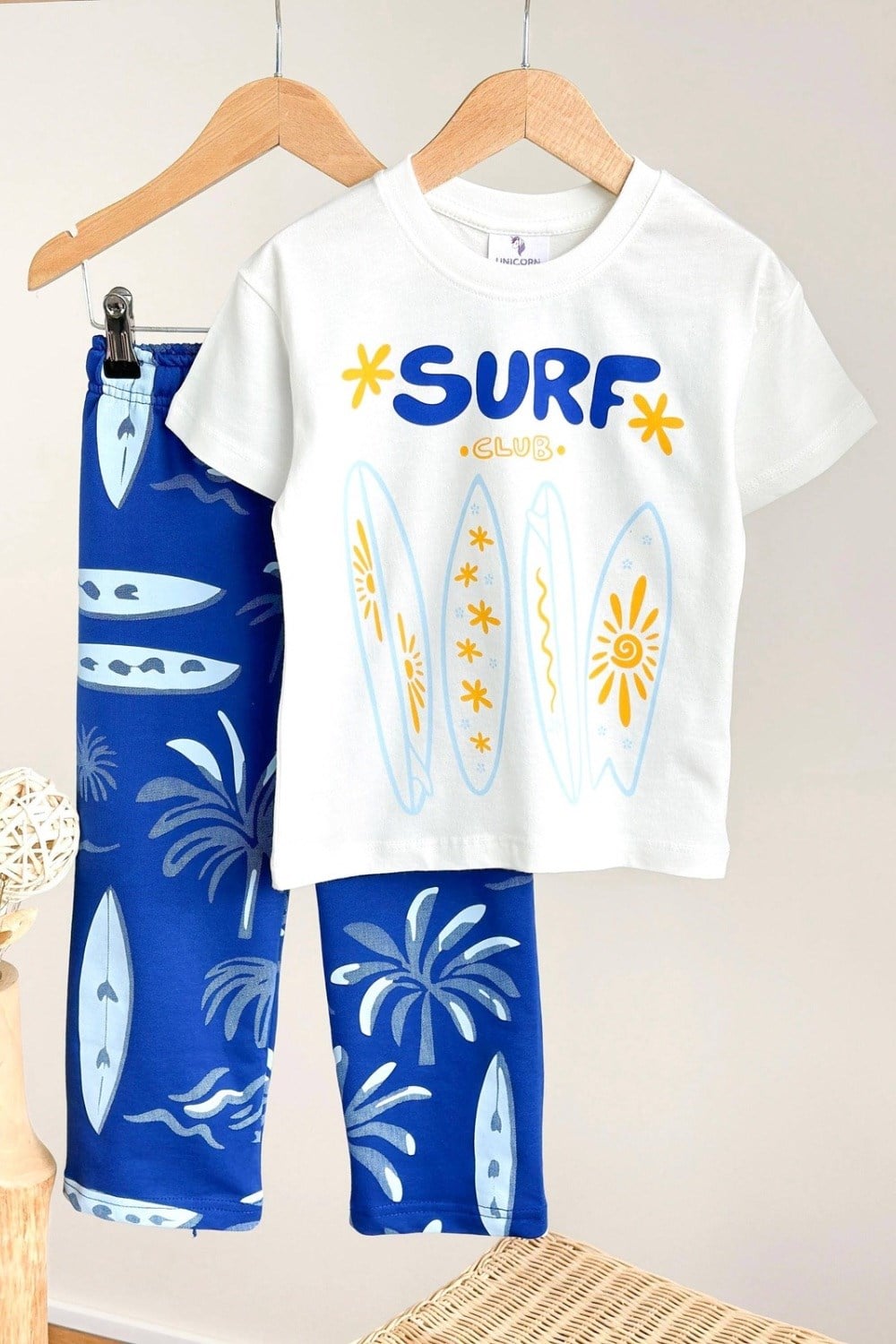 Unisex Tshirtlü Surf Laci İkili Takım