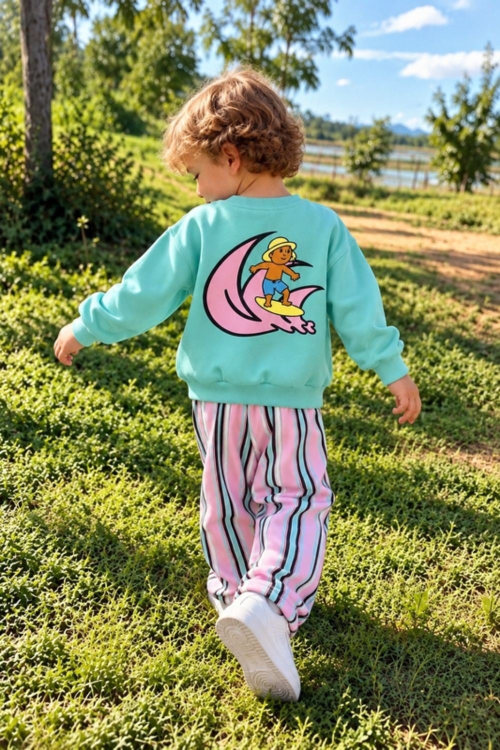 Unisex Turkuaz Renkli 3 İplik Takım