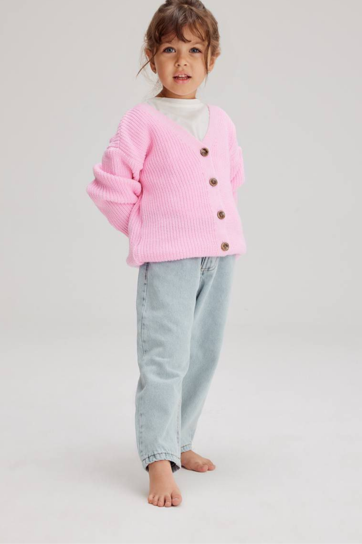 Unisex Çocuk Mom Jean Pantolon