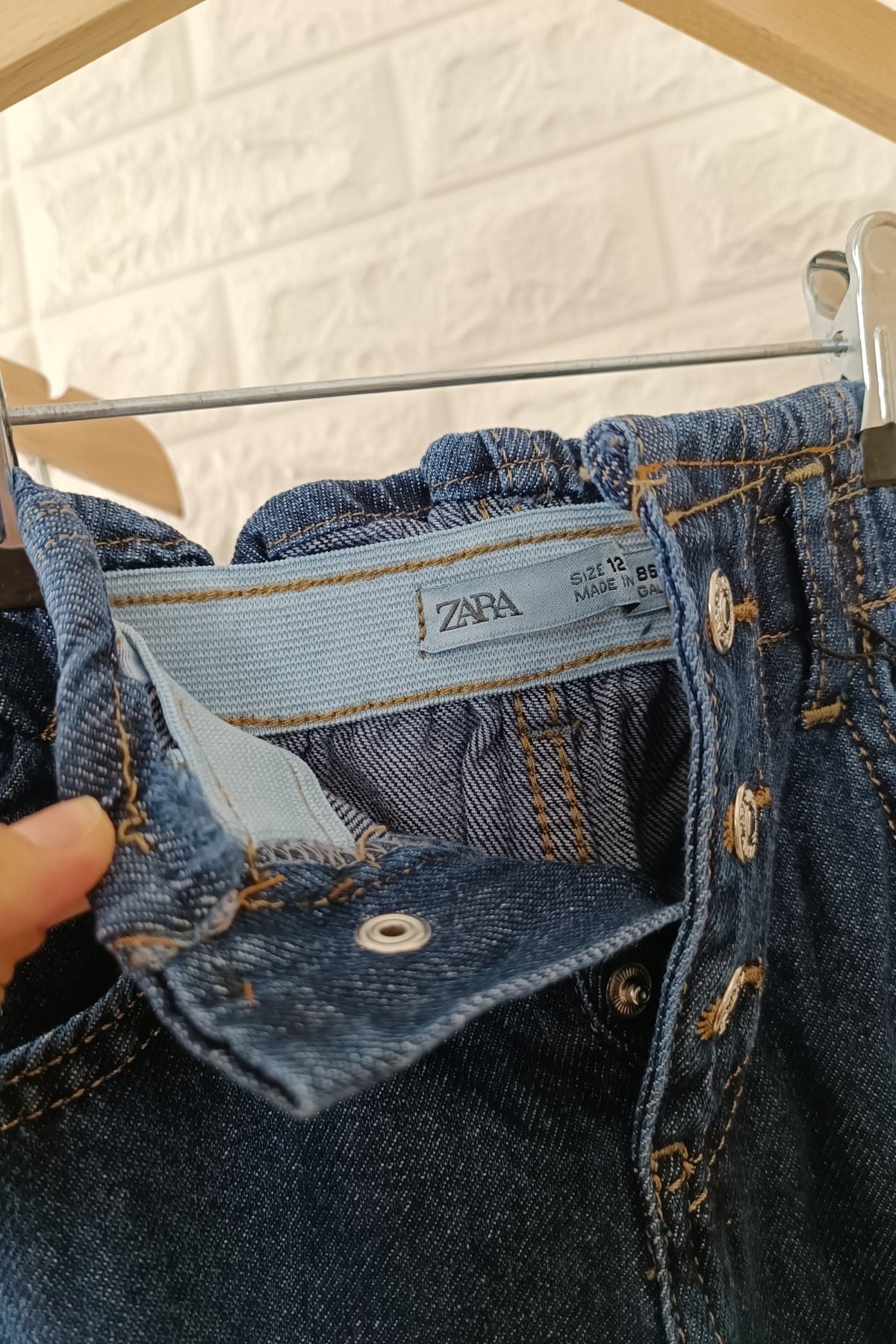 Yeni Sezon Yüksel Bel Beli Lastikli Jean Pantolon